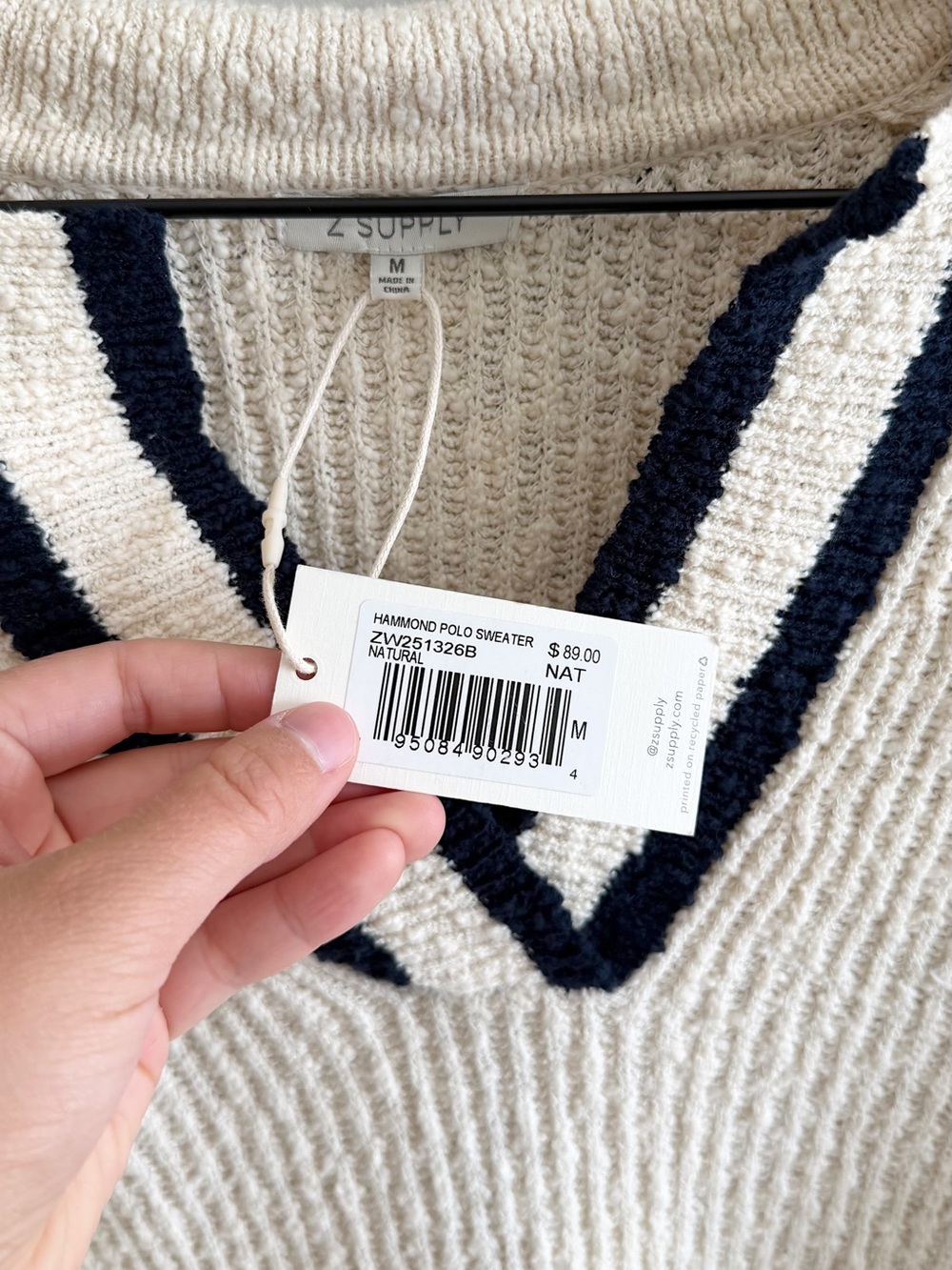 Z Supply Hammond Oversized Polo Sweater - Picture 6 of 7